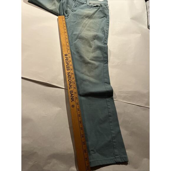 Levi's 524 Too Superlow Straight Jeans Women's Size 30X32 Light Wash Aquamarine - Picture 4 of 15